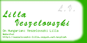 lilla veszelovszki business card